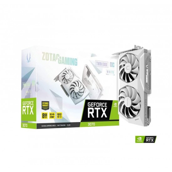 ZOTAC GAMING GEFORCE RTX 3070 LHR 8GB TWIN EDGE OC WHITE EDITION GRAPHICS  CARD - ZT-A30700J-10PLHR | ICEGAMES